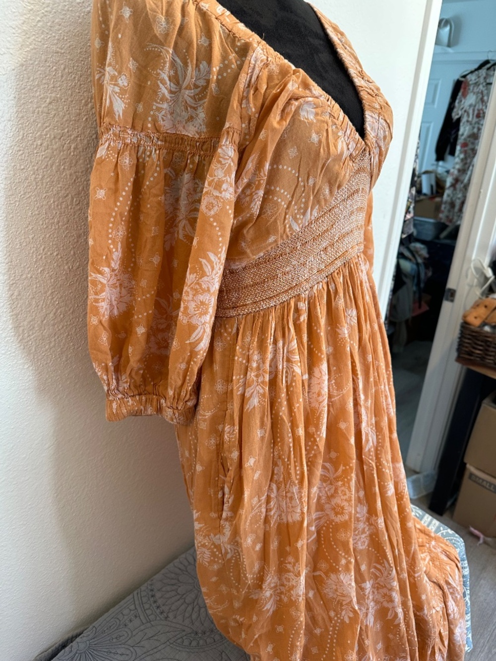 Free People Golden Hour Maxi Peasant Tiered Dress - Picture 11 of 14